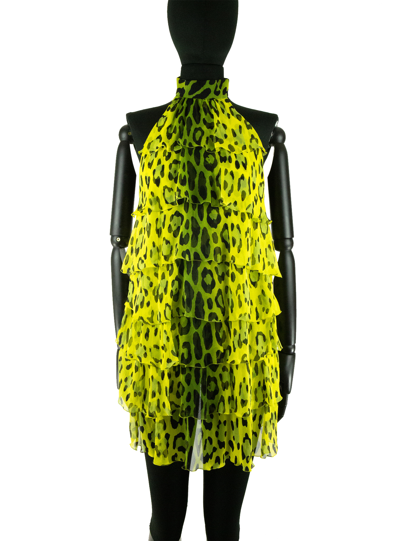 Tom Ford Yellow and Green Leopard Print Dress – De L'Époque
