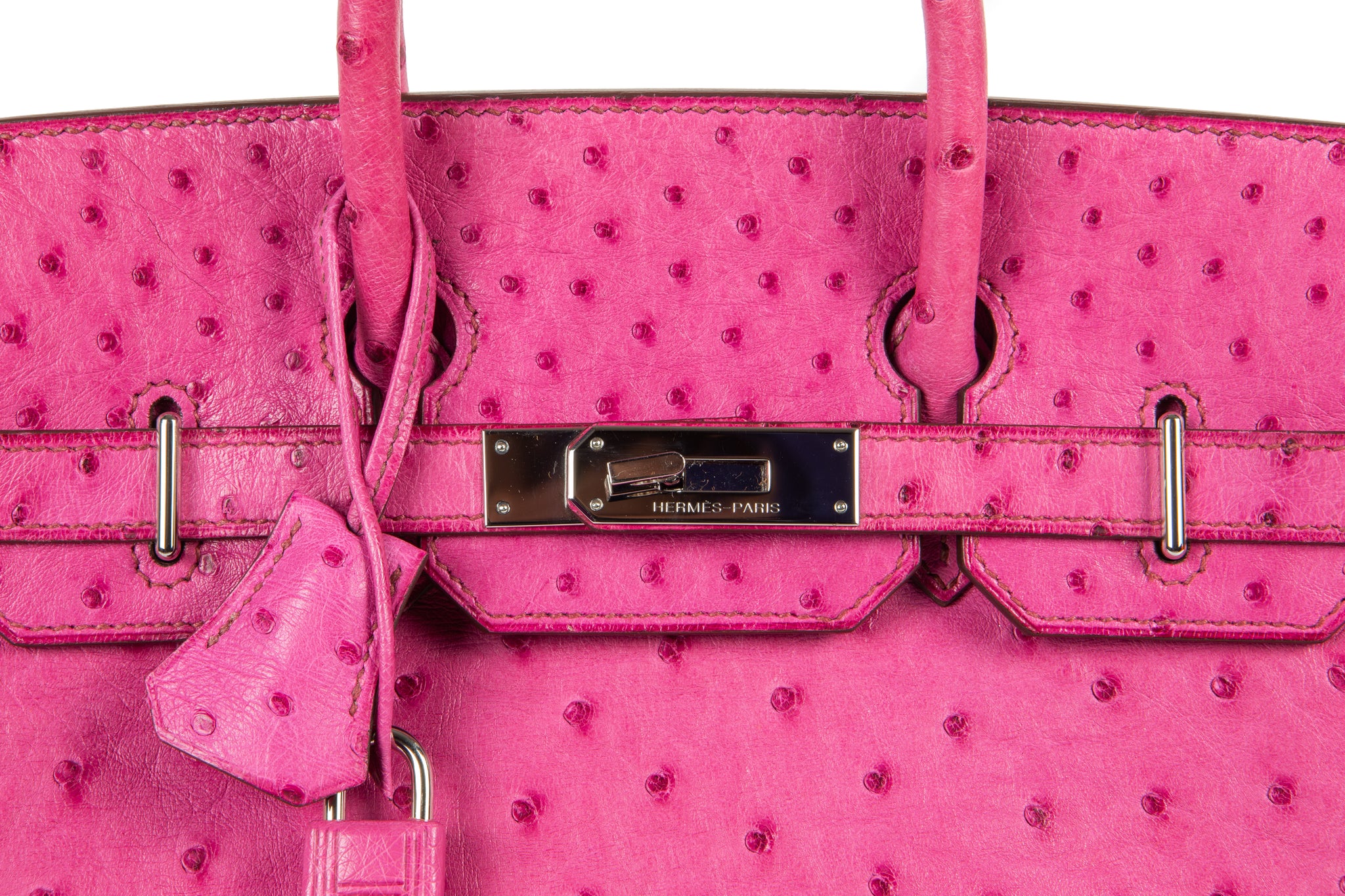 2005 Hermes Fuchsia Pink Ostrich Birkin 28 De L Epoque