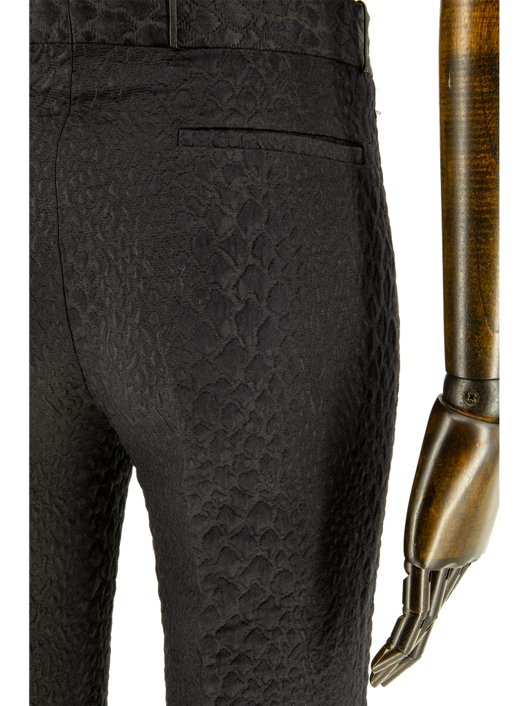 Tom Ford Gucci Black Snakeskin Jacquard Flares - De L'Époque