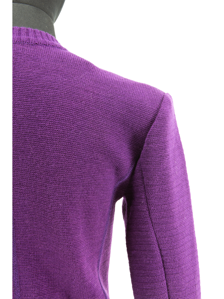 Purple Saint Laurent Knitted Jacket - De L'Époque