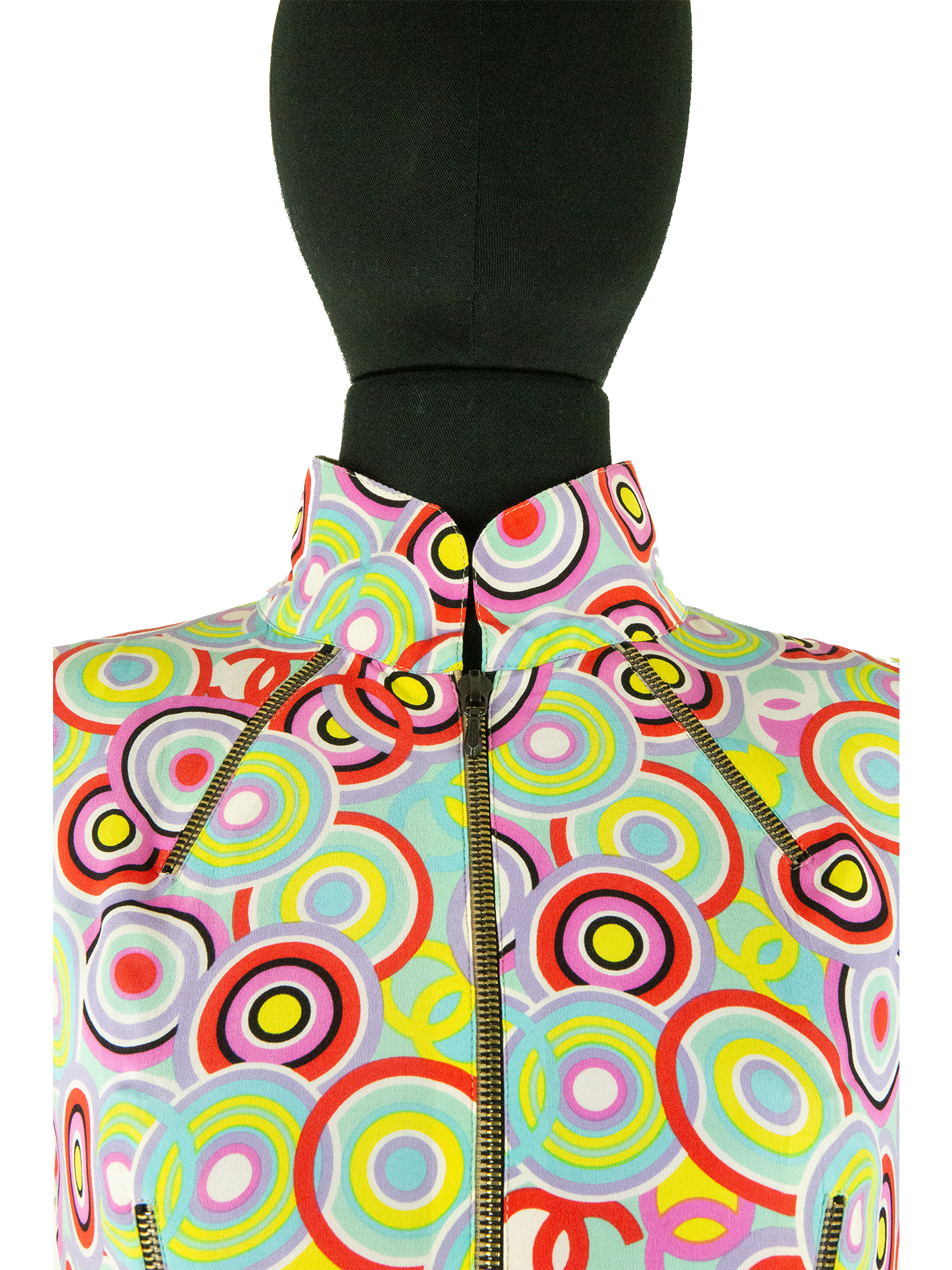 新品 ルミニョン Candy check panel zip dress ルミニョン Candy check panel zip dress ホワイト