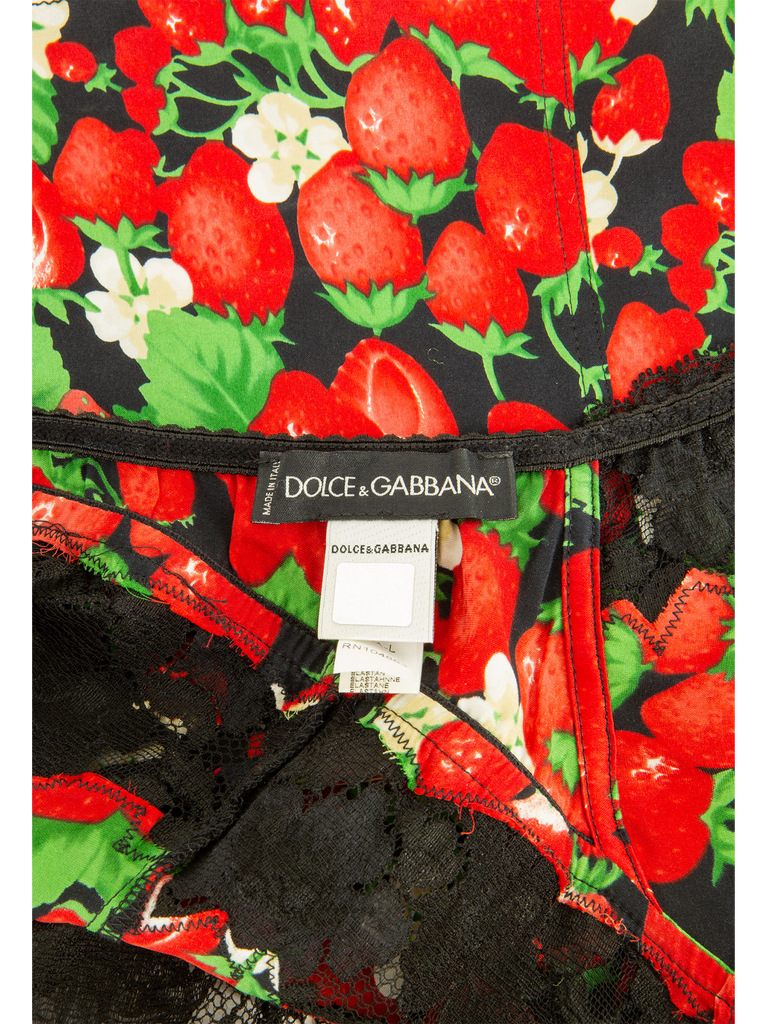Dolce And Gabbana Strawberry Print Camisole - De L'Époque