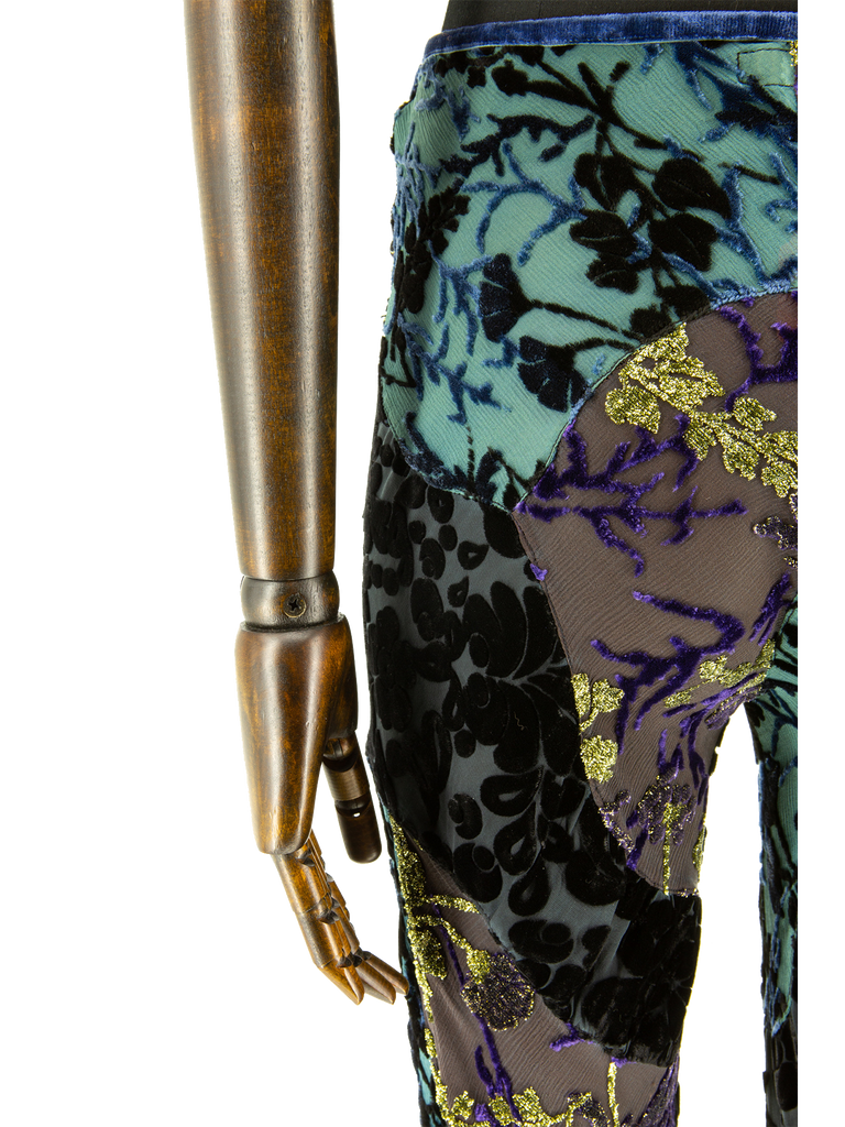 Voyage Devore Patchwork Trousers - De L'Époque