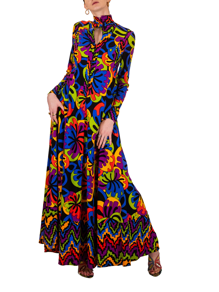 Frank Usher Multicolour Print Dress - De L'Époque