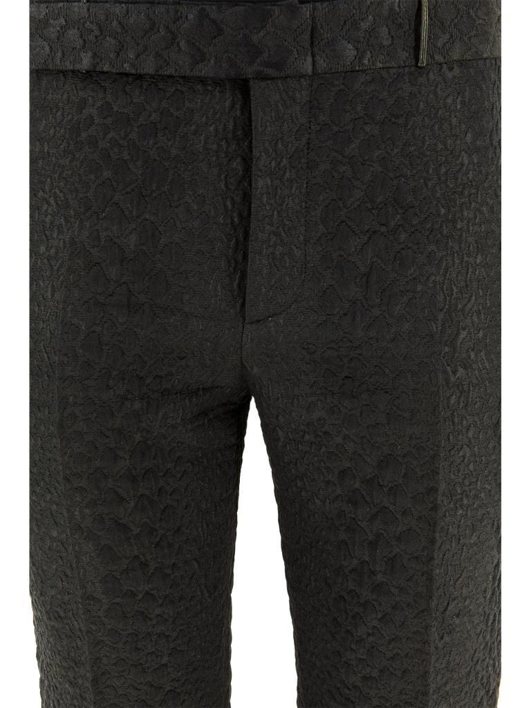 Tom Ford Gucci Black Snakeskin Jacquard Flares - De L'Époque