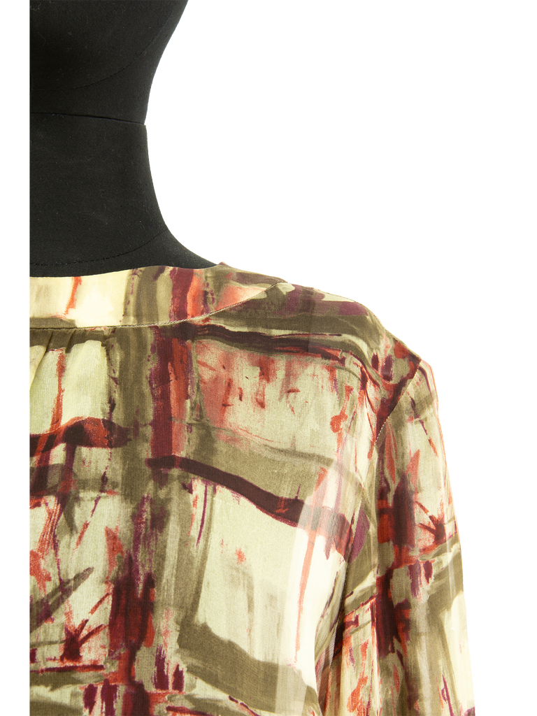 Chanel Printed Chiffon Top - De L'Époque