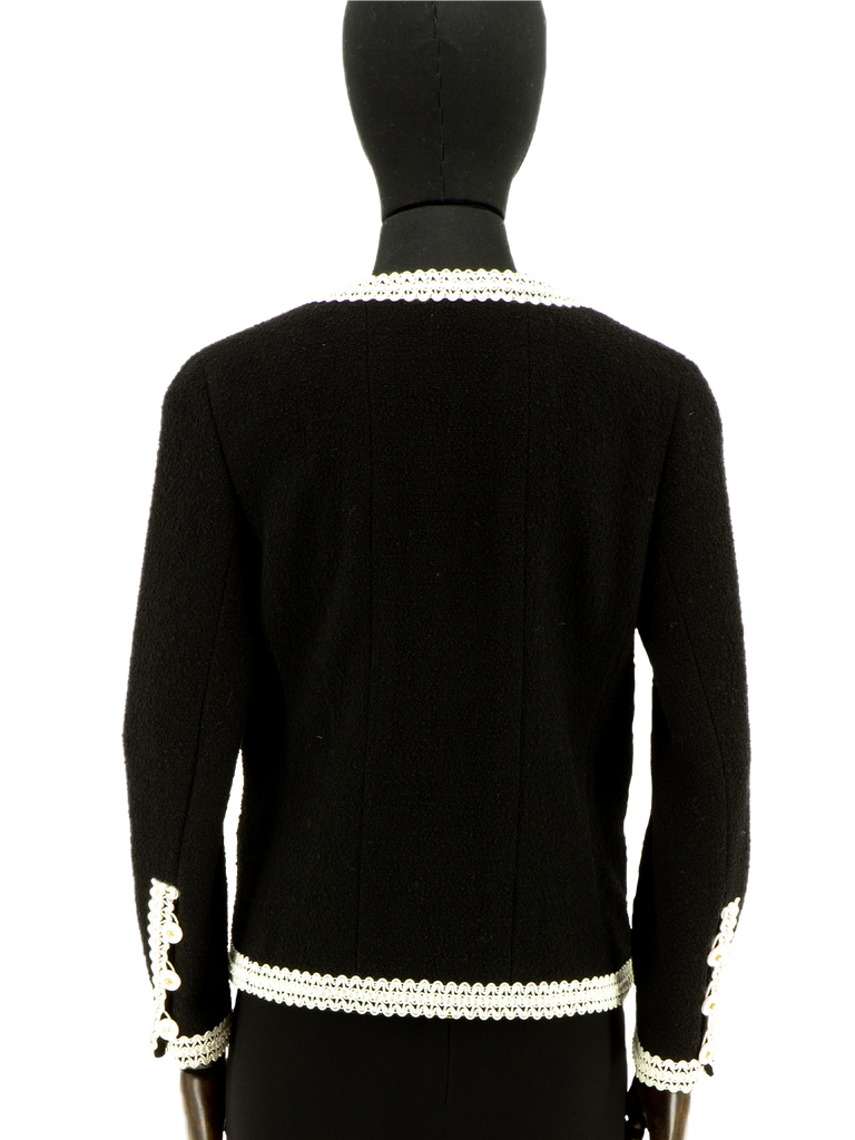 Black Chanel Suit With Scoubidou Braid SS 1994 - De L'Époque