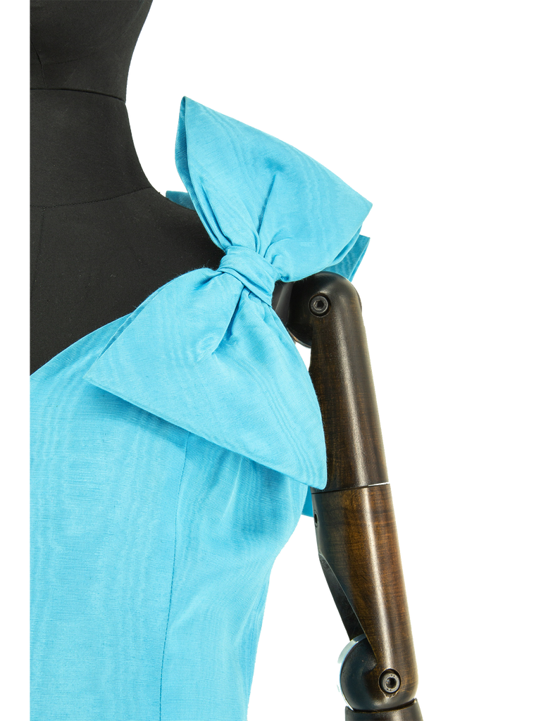 Murray Arbeid Blue Dress With Bows - De L'Époque