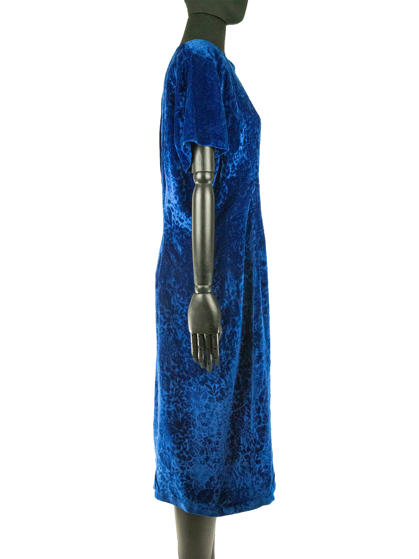 Royal Blue 1960s Sam Paula Velvet Dress – De L'Époque
