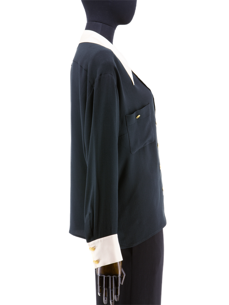 Chanel Double Breasted Blouse - De L'Époque