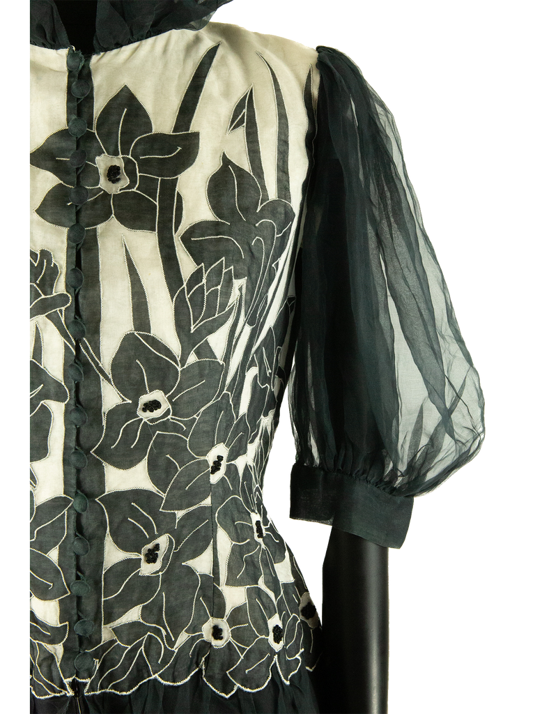 S/S 2001 Jean Louis Scherrer Haute Couture Backless Jewelled Runway Dress