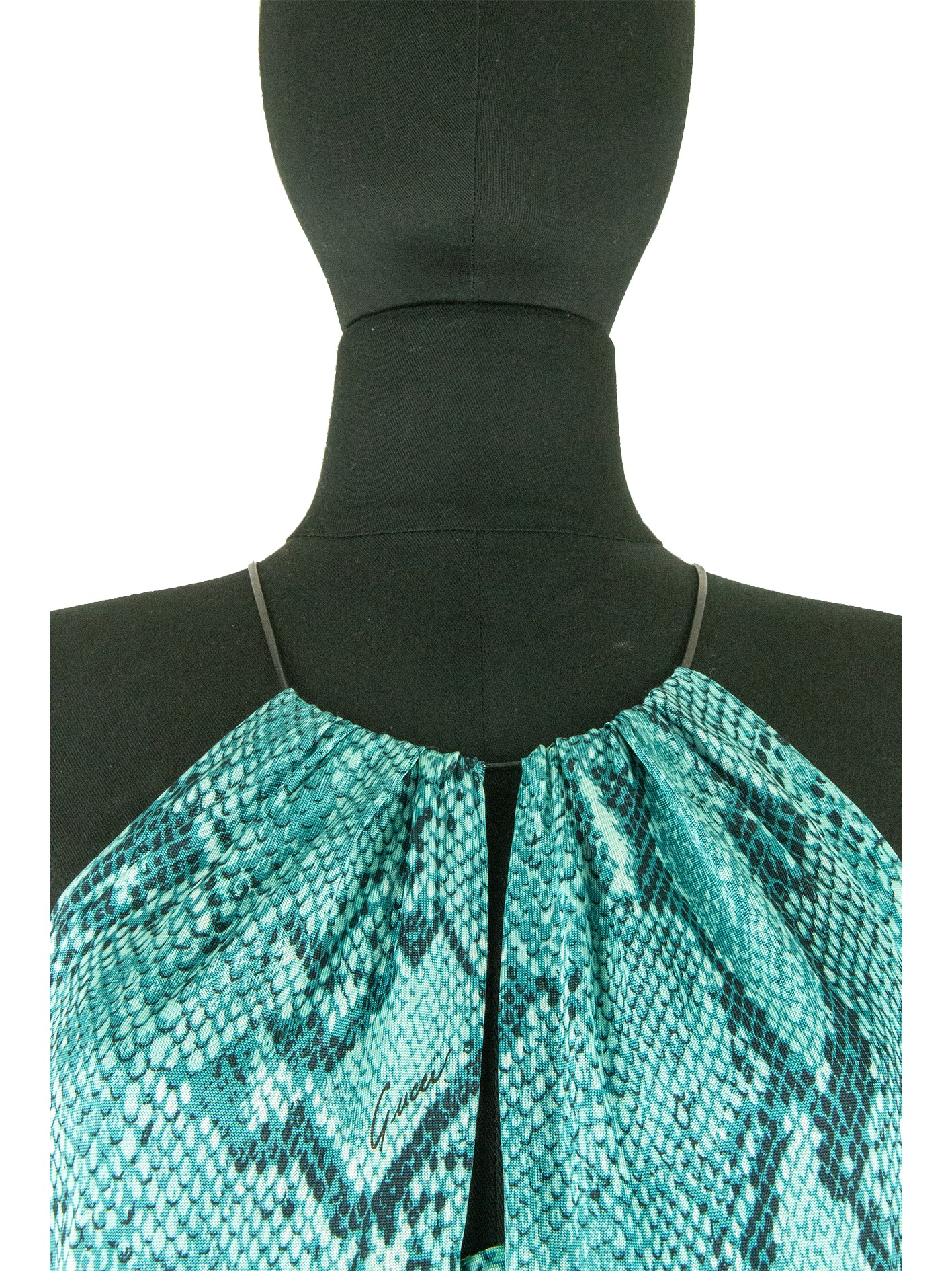 Gucci by Tom Ford Spring 2000 Python Print Mini Dress