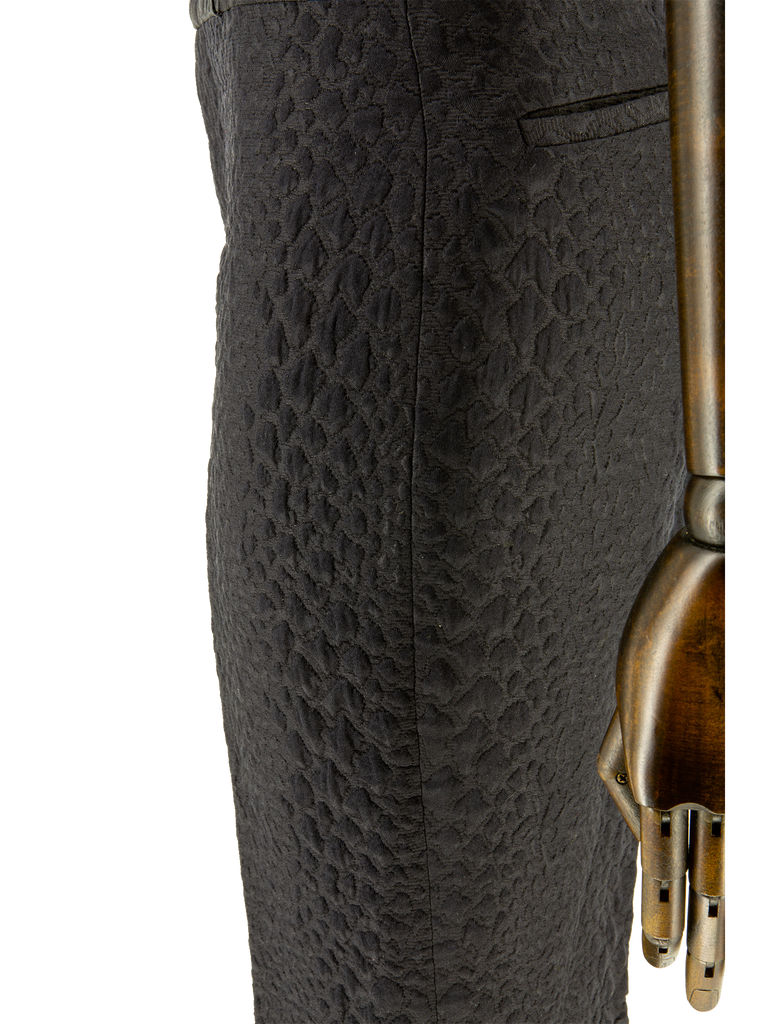 Tom Ford Gucci Black Snakeskin Jacquard Flares - De L'Époque