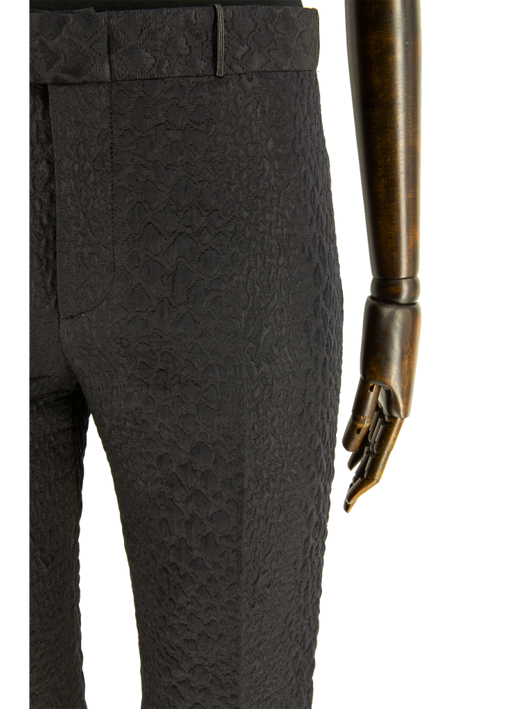 Tom Ford Gucci Black Snakeskin Jacquard Flares - De L'Époque