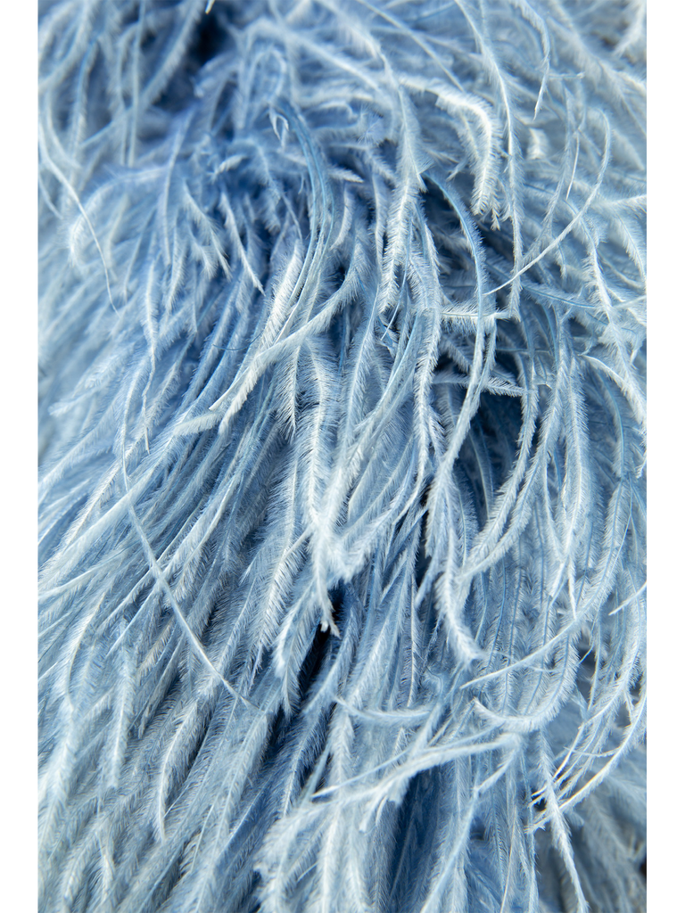 1930s Blue Ombre Feather Boa - De L'Époque